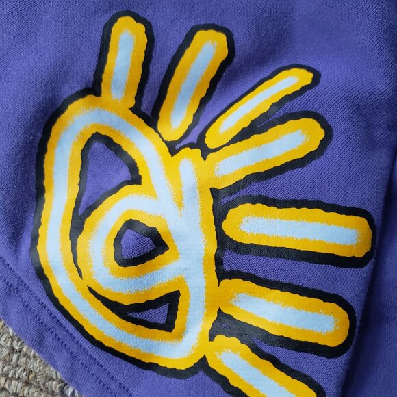 Adidas Originals Pride Knit Shorts Purple Love Unites Print Medium - Picture 7 of 10